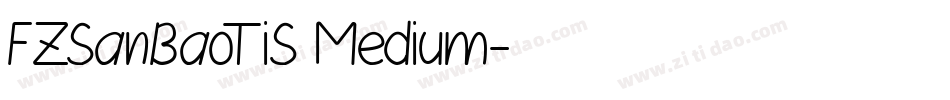 FZSanBaoTiS Medium字体转换